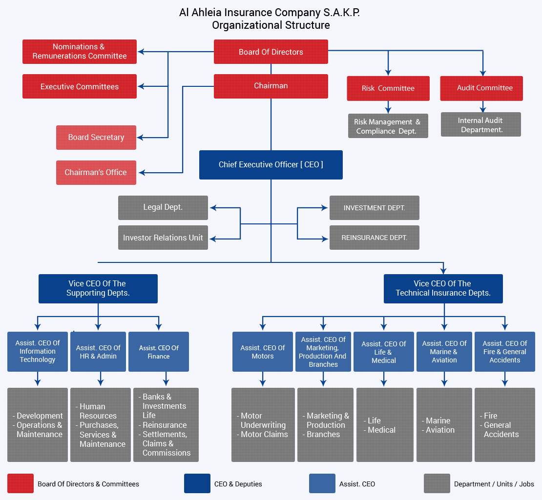 Organizational Chart For Health Insurance Company